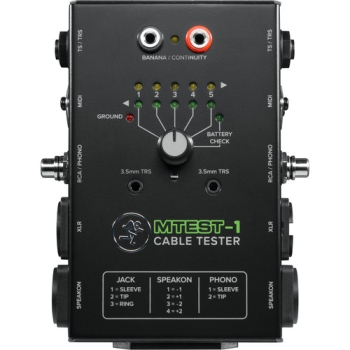 Mackie Mtest-1 7-Connector Types Cable Tester